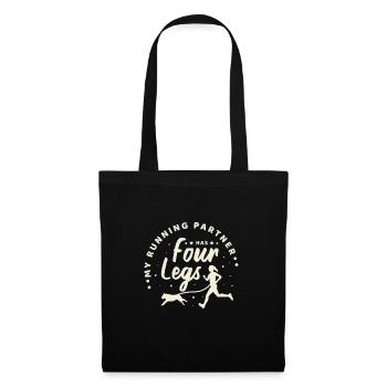 Canicross Dog Sport Dog Running Trail Running Gift - Tote Bag - black - Front