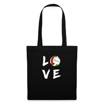 love volleyball volleyball court volleyballer i love - Tote Bag - black - Front