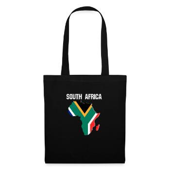 afrique du sud souvenir drapeau vacances graphique - Sac en tissu - noir - Devant