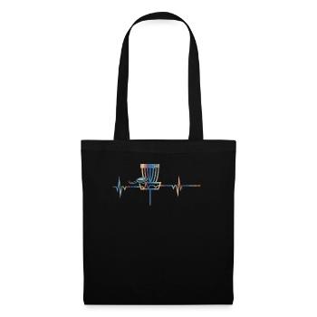 Love Disc Golf Vintage Style Golf Gift Idea print - Sac en tissu - noir - Devant