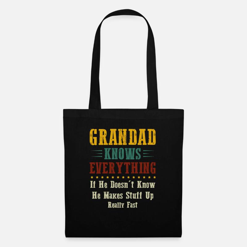Grandad Know Everything - Tote Bag - black