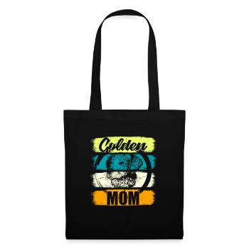 Golden Retriever Mom Dad Dog Gift T-Shirt - Tote Bag - black - Front