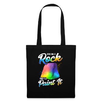 Artistic Give Me a Rock And I'll Paint It Painter - Tote Bag - black - Front