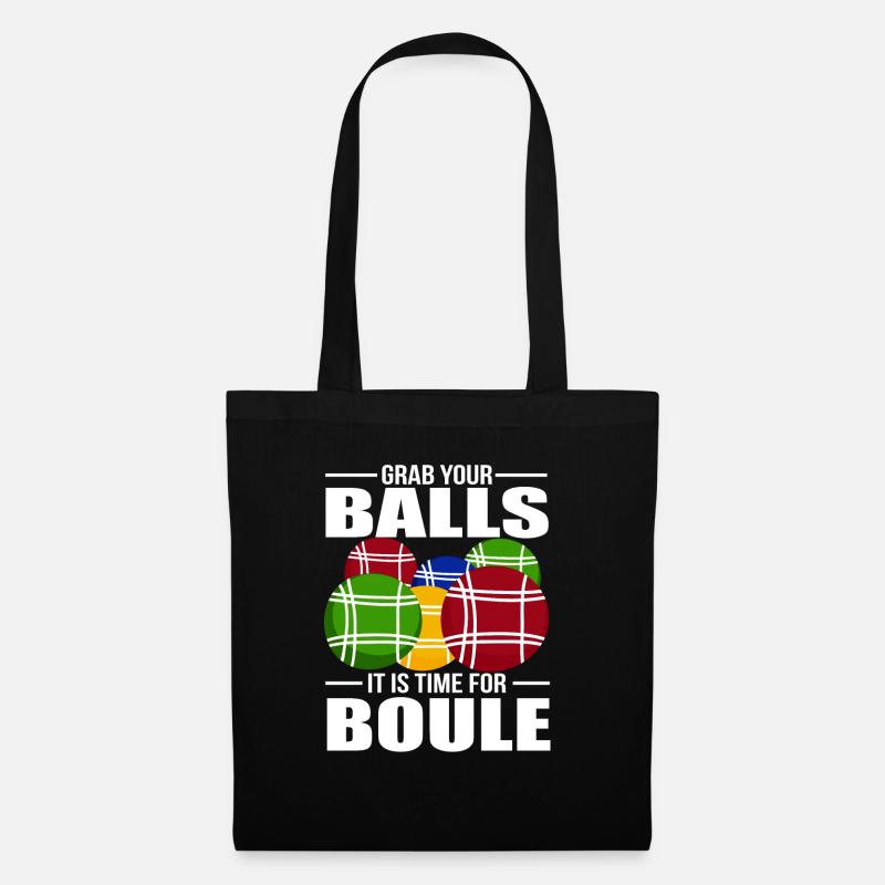 Pétanque - Stoffbeutel - Schwarz