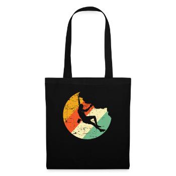 Cool Rock Climbing Shirt Mountain Climbing Grimpeur - Sac en tissu - noir - Devant