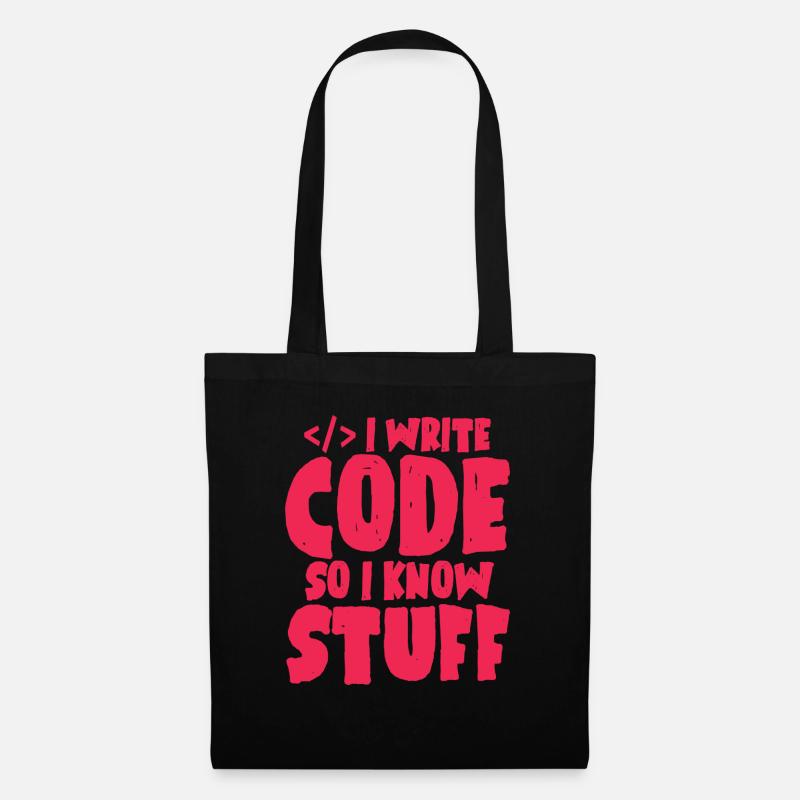 Geek computer nerd - Tote Bag - black