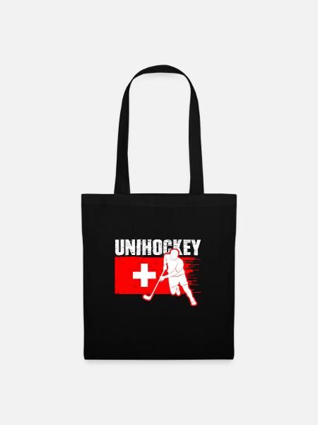 Unihockey Schweiz Floorball - Stoffbeutel - Schwarz