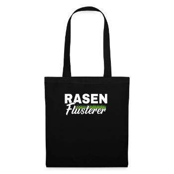 Rasenflüsterer Platzwart Greenkeeper Hobbygärtner - Stoffbeutel - Schwarz - Vorne
