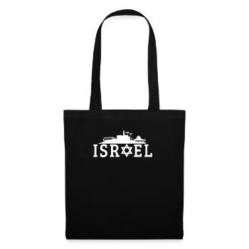 Israël - Sac en tissu - noir - Devant