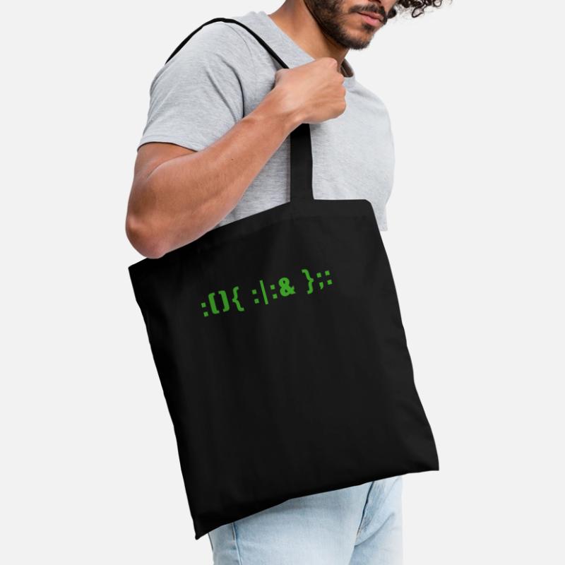 Hacker Fork Bomb Linux Bash command programmer Tote Bag