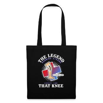 Funny Knee Surgery Get Well Soon Gift design - Tote Bag - black - Front