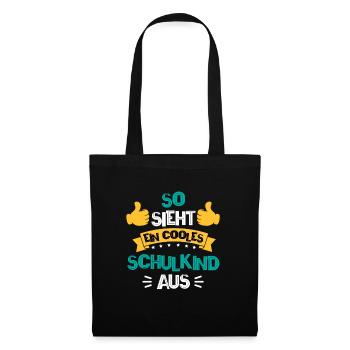 Schulkind - Stoffbeutel - Schwarz - Vorne