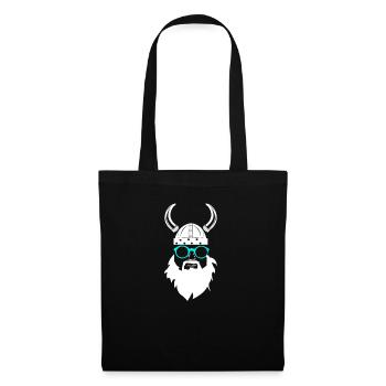 Nerd viking - Sac en tissu - noir - Devant