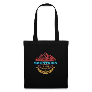 Rock climbing boulder climbing mountaineering gift - Tote Bag - black - Front