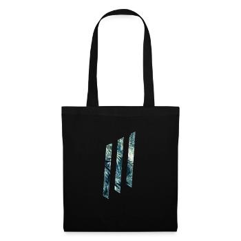 Formes géométriques tropicales - Sac en tissu - noir - Devant