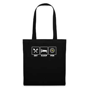 Eat sleep pan - gold panning and gold prospecting - Tote Bag - black - Front