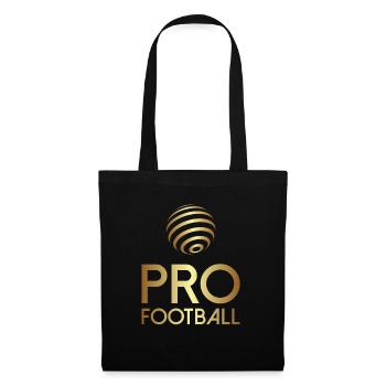 Football PRO, Gold Design 1 - Sac en tissu - noir - Devant