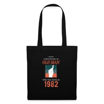 Geburtstag 1982 - Stoffbeutel - Schwarz - Vorne