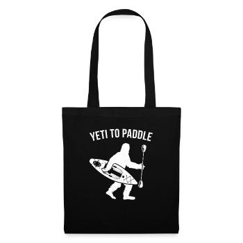 Funny Bigfoot Shirt - Cool Kayaking Shirt - Funny - Sac en tissu - noir - Devant
