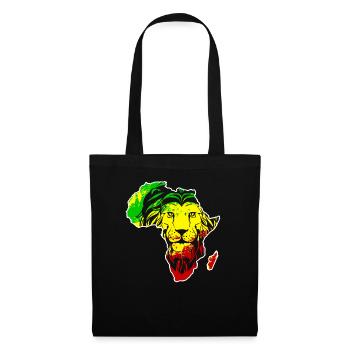 Roar Africa Map Lion Face Reggae Rasta Gift - Tote Bag - black - Front