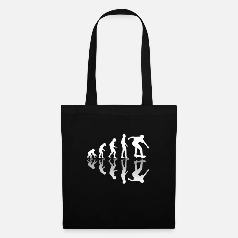 Skateboard Evolution Skater Skating - Sac en tissu - noir