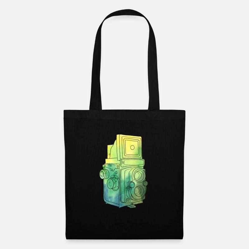 Analog camera medium format "Yashica-D" - Tote Bag - black