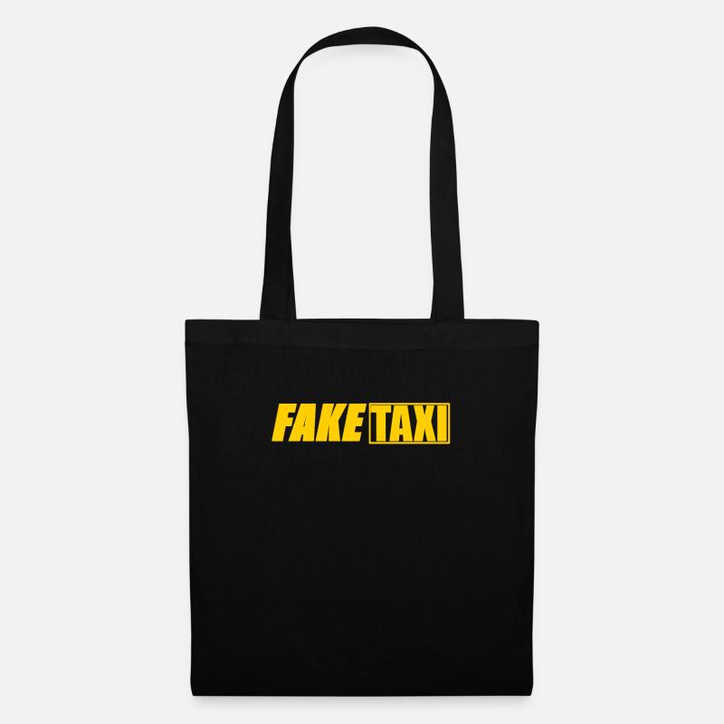 Fake Taxi Kostüm - Stoffbeutel - Schwarz