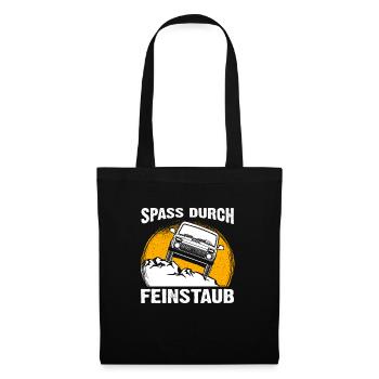 Russland Lada 4x4 Offroad Auto Spaß Feinstaub - Stoffbeutel - Schwarz - Vorne