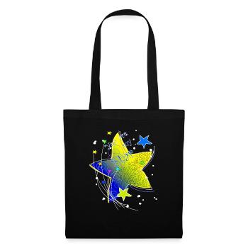 Étoile jaune simple résumé tu es mon étoile - Sac en tissu - noir - Devant