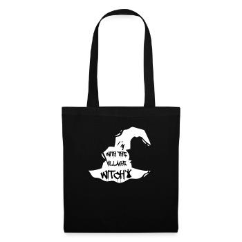 Fun halloween sort idée de cadeau sorcière sorcière - Sac en tissu - noir - Devant