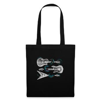 Rock n roll rock music rock and roll guitarist - Tote Bag - black - Front