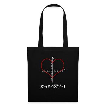 Amour coeur équation math drôle saint valentin - Sac en tissu - noir - Devant