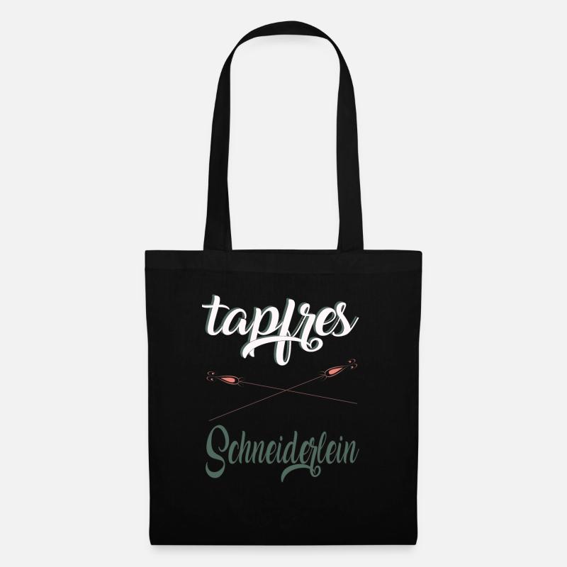 tapfres Schneiderlein - Stoffbeutel - Schwarz