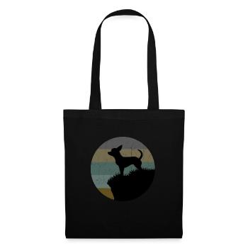 Chihuahua - Sac en tissu - noir - Devant