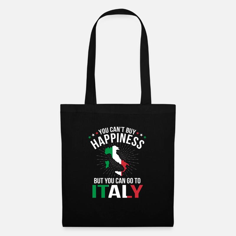 Italien - Stoffbeutel - Schwarz
