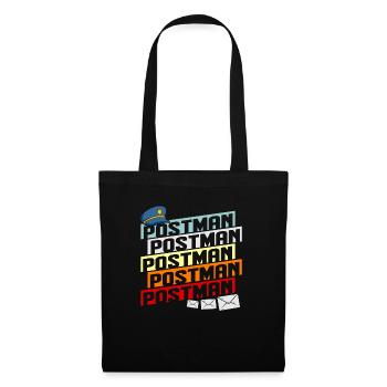 Post postman post saying letter postman gift - Tote Bag - black - Front