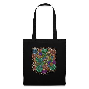 Aboriginal Art Pattern - Tote Bag - black - Front