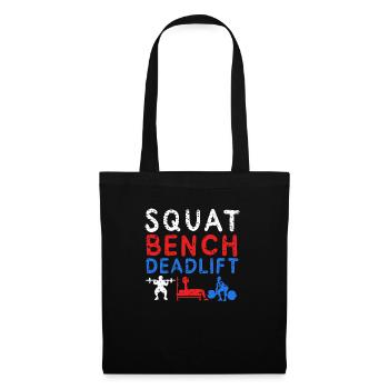 POWERLIFTING: Squat Bench - Tote Bag - black - Front