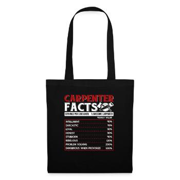 Carpenter Carpenter Facts - Tote Bag - black - Front