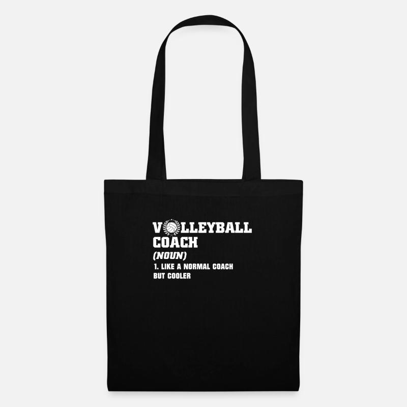 Volleyball Coach - Stoffbeutel - Schwarz