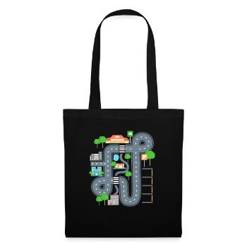 Car Play Mat Shirt for Dad - Tote Bag - black - Front