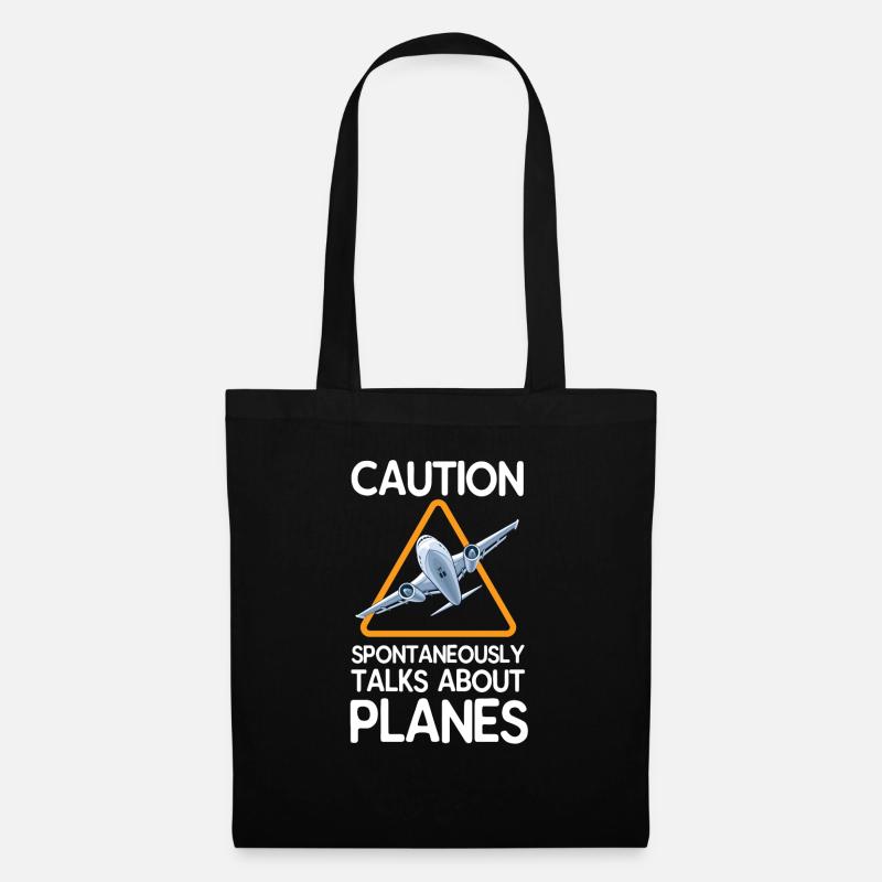 plane - Tote Bag - black
