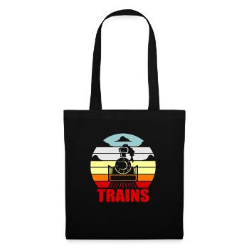 train - Tote Bag - black - Front