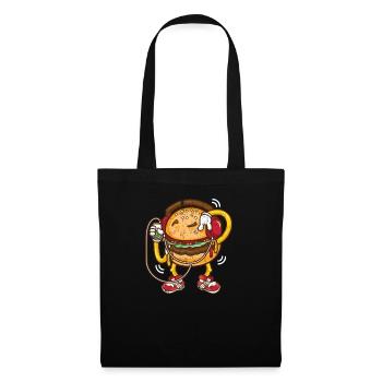 Burger hamburger - Tote Bag - black - Front