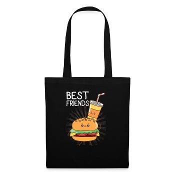 Burger hamburger - Tote Bag - black - Front