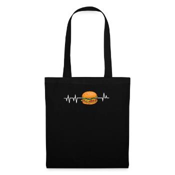Burger hamburger - Tote Bag - black - Front
