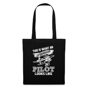 Pilot Awesome Pilot Looks Like - Tote Bag - black - Front