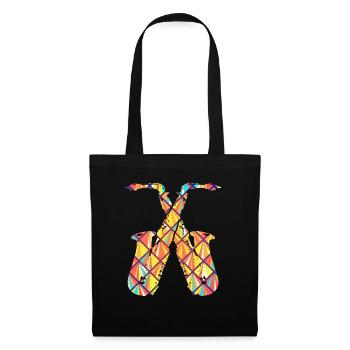 Saxophone Alto Saxophone Alto Géométrique - Sac en tissu - noir - Devant
