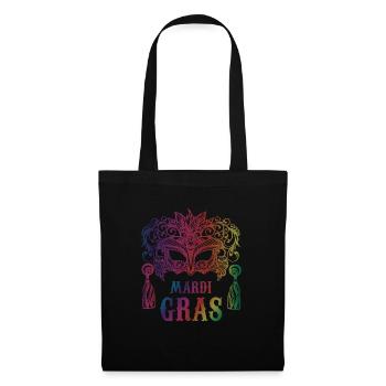 Mardi Gras | Mascarade | Carnaval | Costumes | Tradition - Sac en tissu - noir - Devant