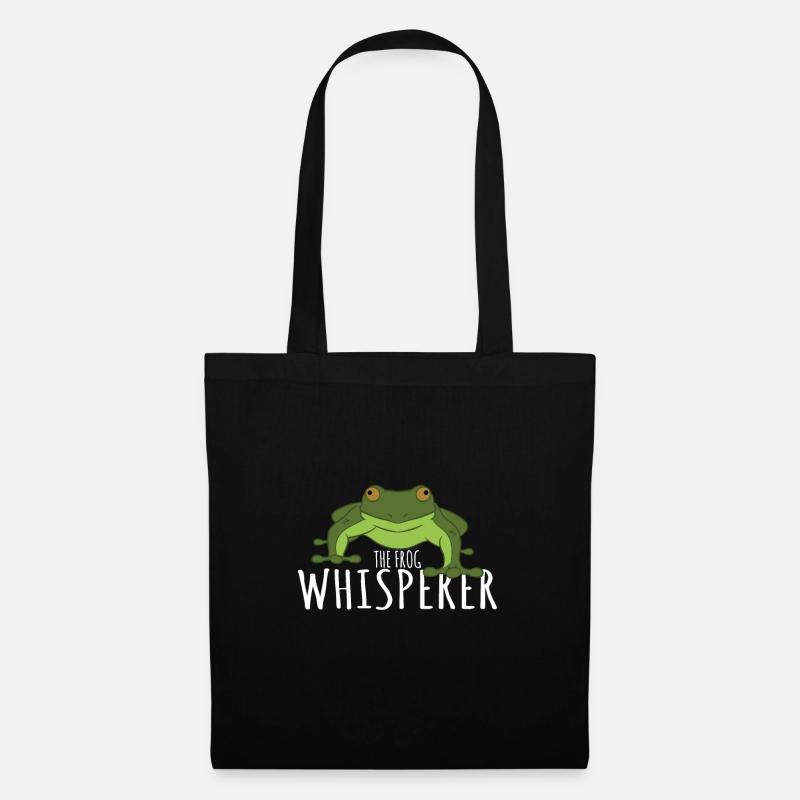 Frog Gift Lover - The Frog Whisperer - Stoffbeutel - Schwarz